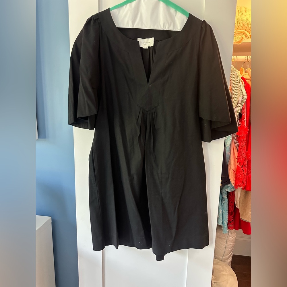 Pomander Place Elegant Black Dress Blouse